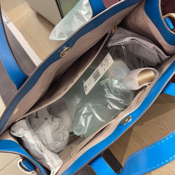 MICHAEL KORS KENLY LARGE NS GRAPHIC LOGO TOTE SATCHEL SHOULDER BAGMK SIGNATURE - Picture 12 of 16